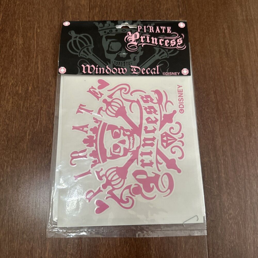 Rare Disney Pirate Princess Sticker/Decal New With Cardboard Vintage Collectible